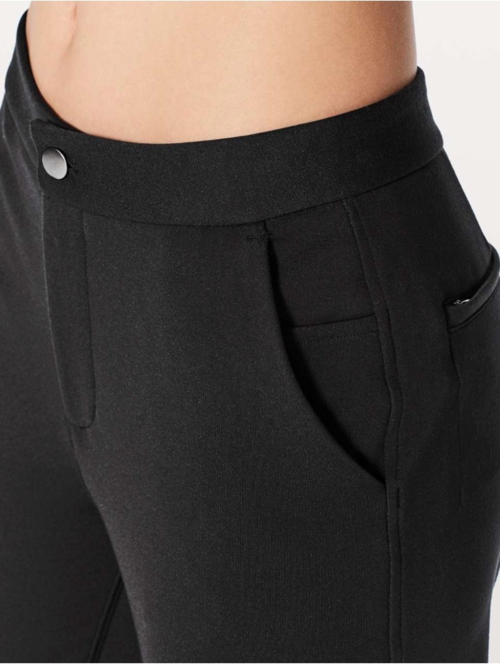 Lululemon Women’s Black Slim Pants City Trek II Stretch Ankle Trousers Sz 4 - Picture 4 of 9